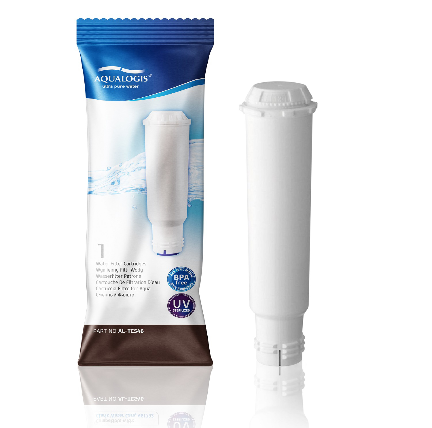Bosch Coffee Machine Set - Aqualogis Filter AL-TES46 + Cleaning Tablets - Siemens TZ80001 10 pcs. - Image 2